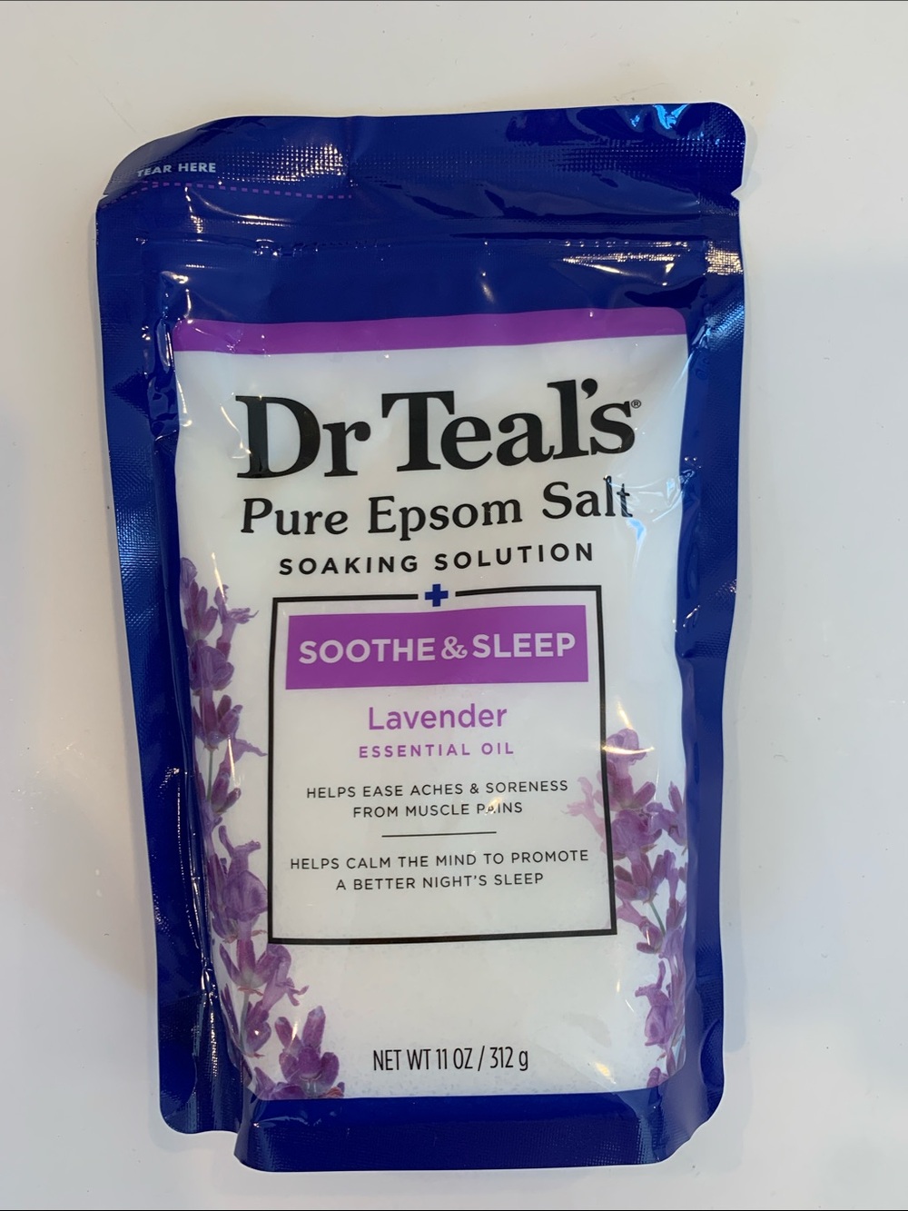 Dr. Teal’s Pure Epsom Salt with Lavender Essential Oil Soothe & Sleep Bath Soak